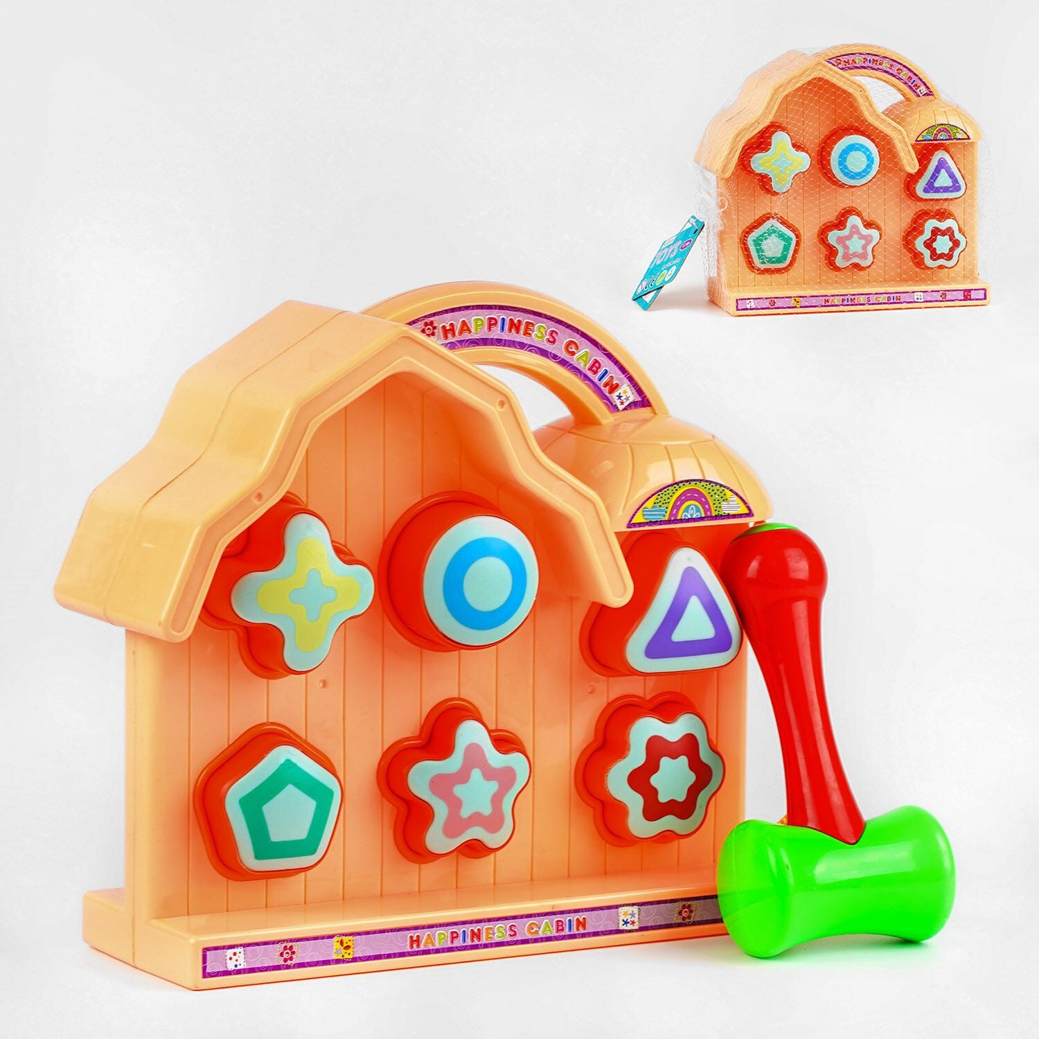 Гра логічна стукалка Будиночок  у сітці 21*718см 8329-3A Китай