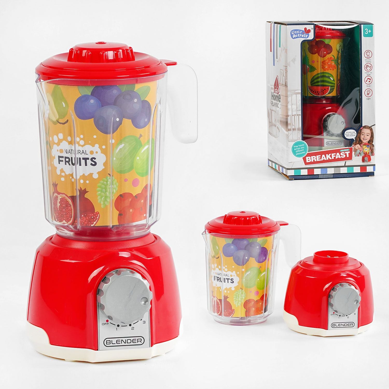 Блендер BREKFAST батар світло звук в коробці 24*14*13см YY6016-1 Китай