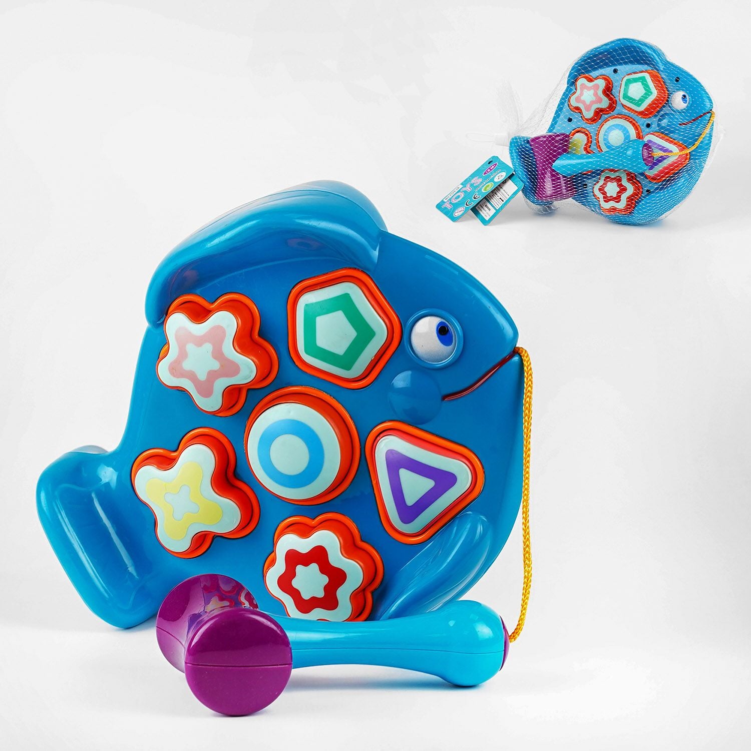 Гра логічна стукалка Рибка у  сітці 21*718см 8329-2A Китай