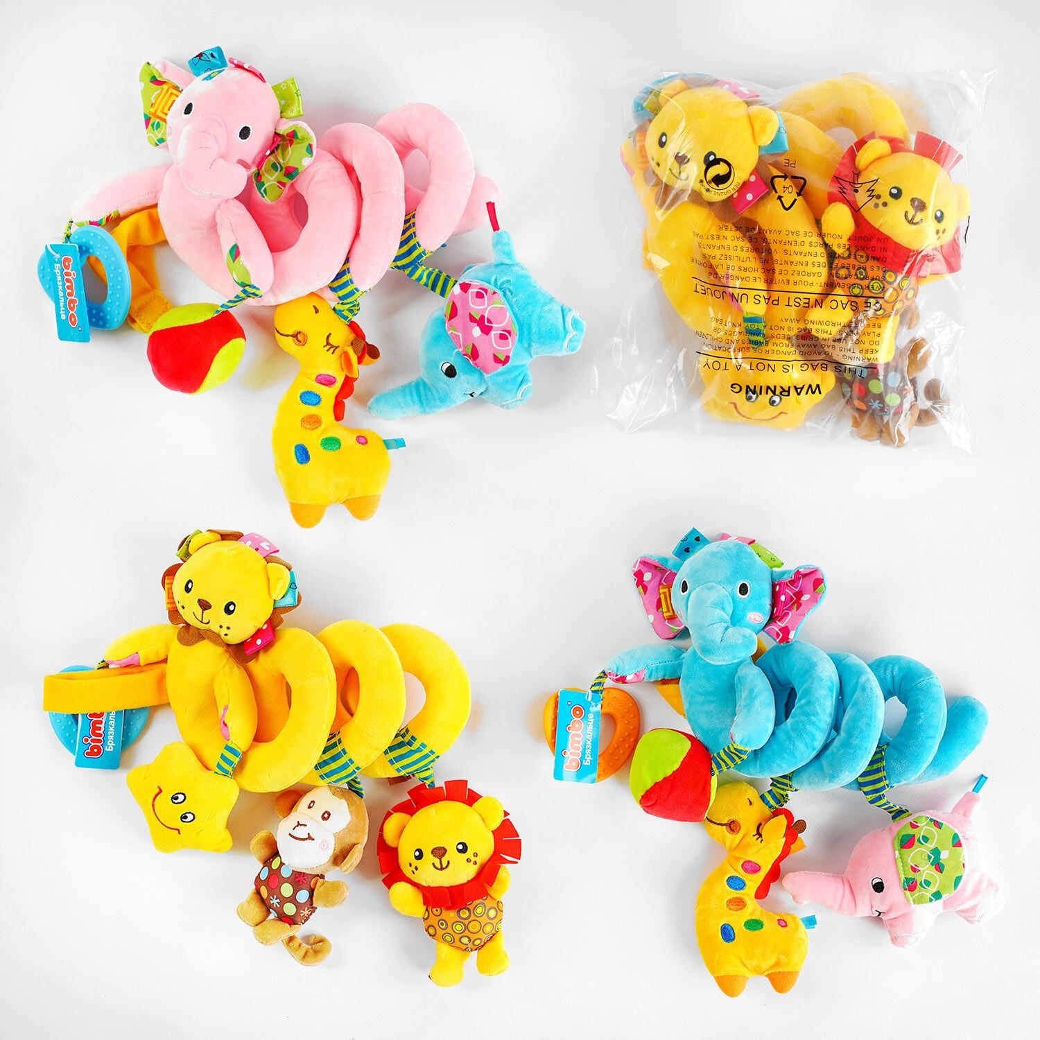 Брязкальце на ліжечко м'яке муз у пакеті 38*10см 51213 Китай