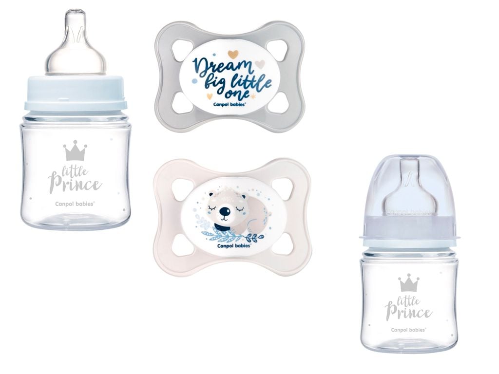 Набір пляшечка 120мл антиколікова+пустишка MINI Box 0312mix Canpol