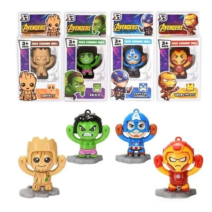 Герої Avengers 4 види змінюють обличчя коробка 17,5*10*4,5см SB822 Китай