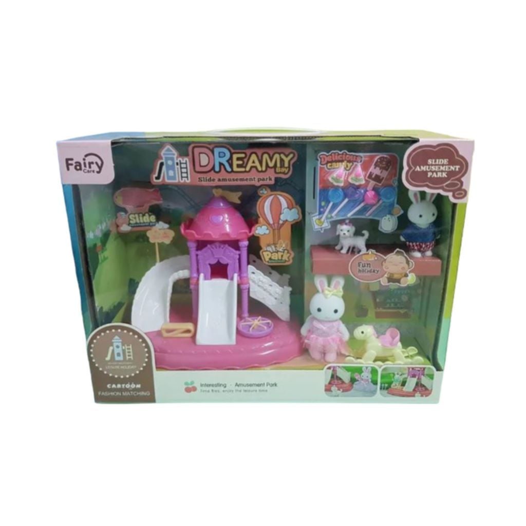 Меблі для ляльки DREAMY дитяча гірка 1фігурка флоксова коробка 34*25*13см 6656 Китай