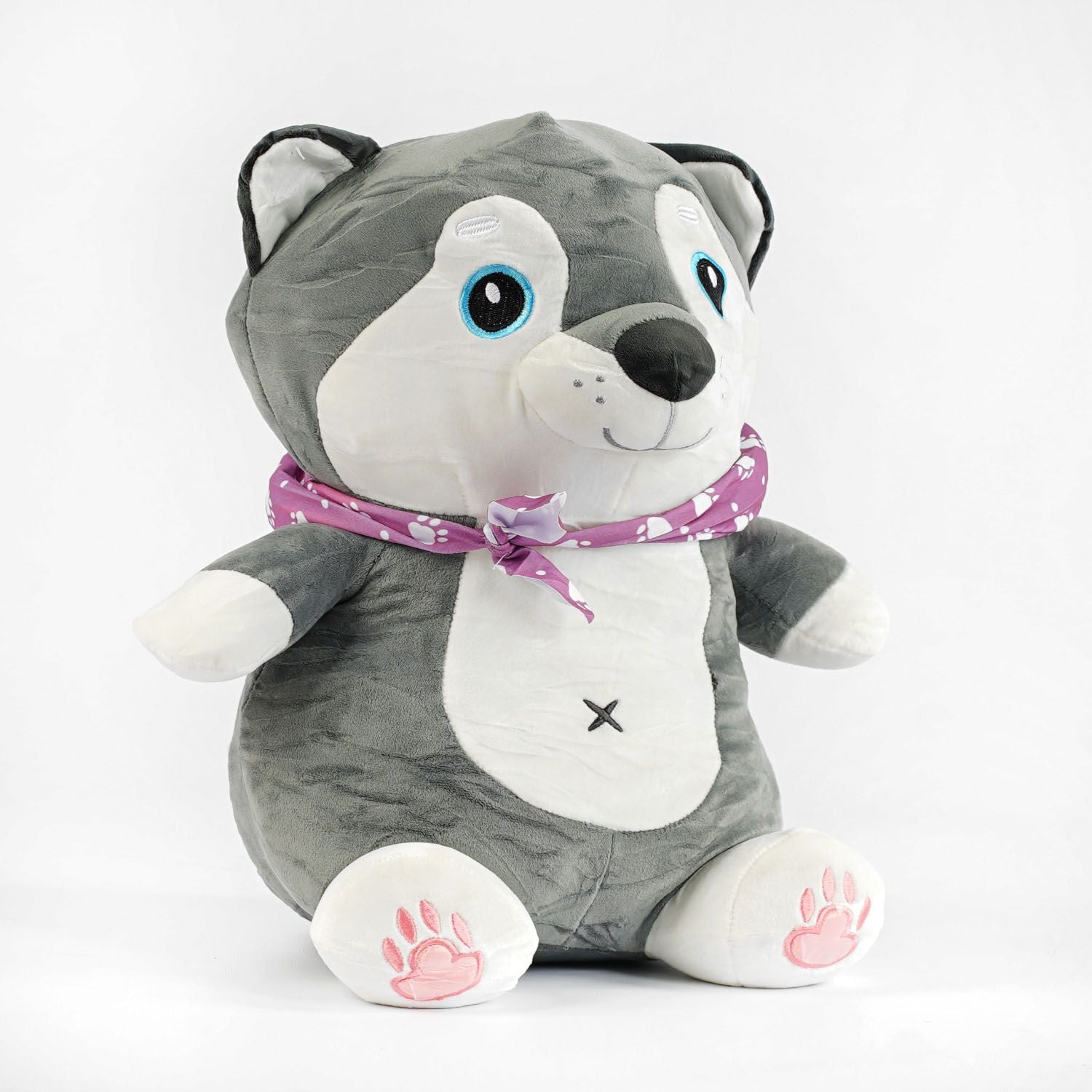 М'яка іграшка подушка собака Хаски 46см M14337 Китай