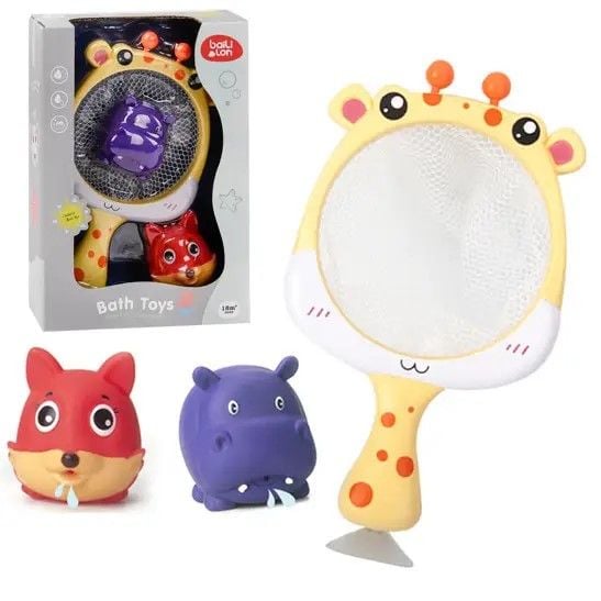 Гра в ванну Жирафчик 2м'ячики-тваринки у коробці 25*17*7см Y8629 Bath Toys