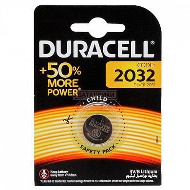 Батарейка таблетка 2032  на планшеті CR2032 DURACELL
