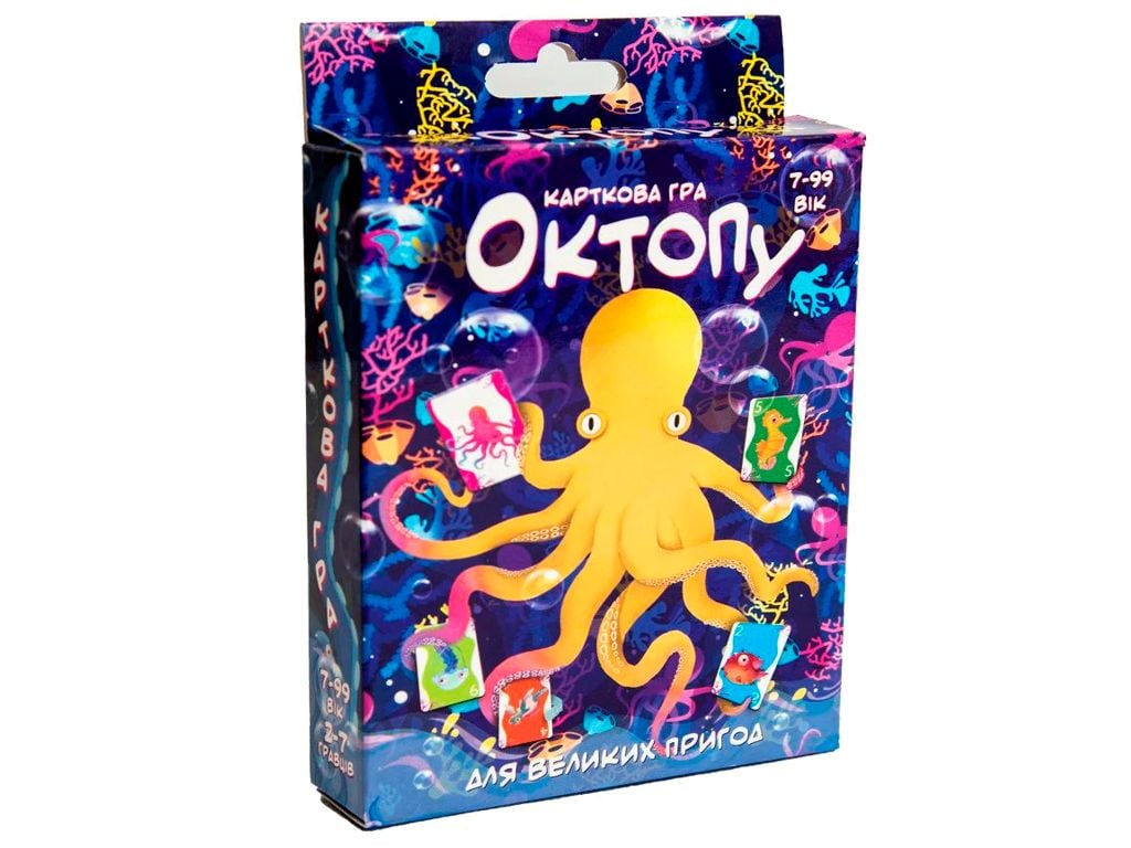 Гра настільна Октопу 55карток коробка 13,5*8,5*2см 30330 Strateg