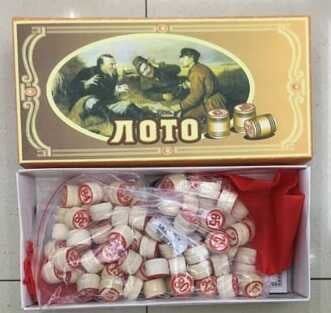 Лото дерев'яні  боченята коробка 21*11*6см 00059 Китай