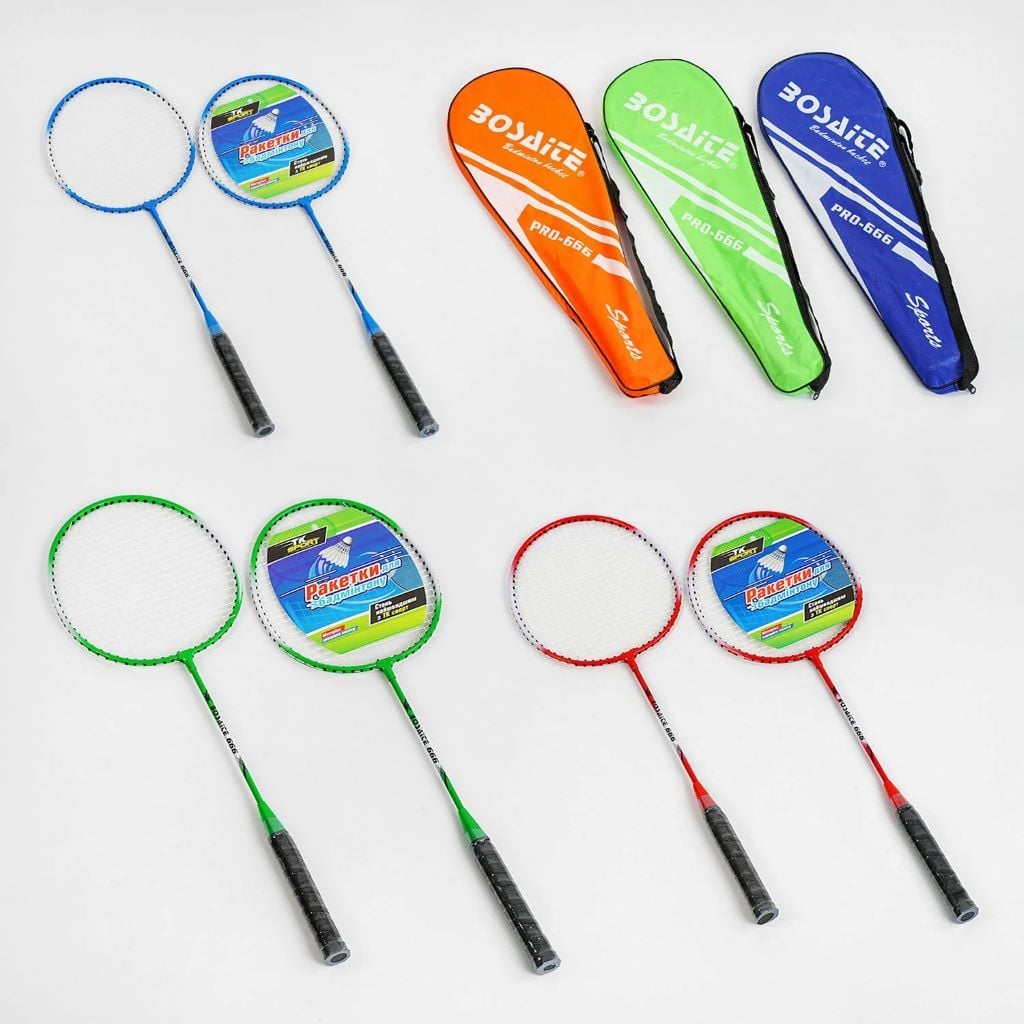 Бадмінтон металевий 2 ракетки у чохлі C48179 TK Sport