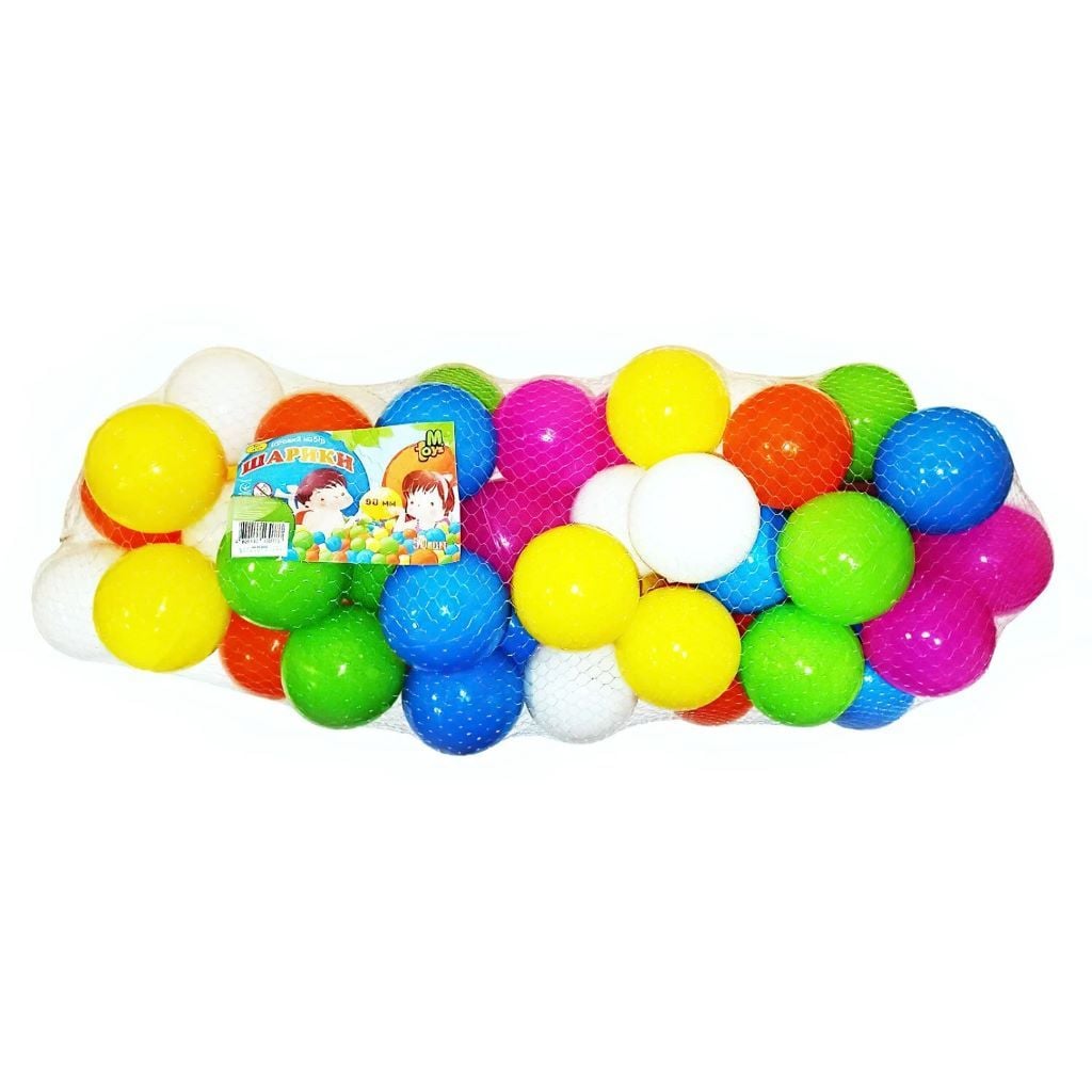 Кульки для сухого басейну 90мм 50шт сітка 19107 mtoys мирза