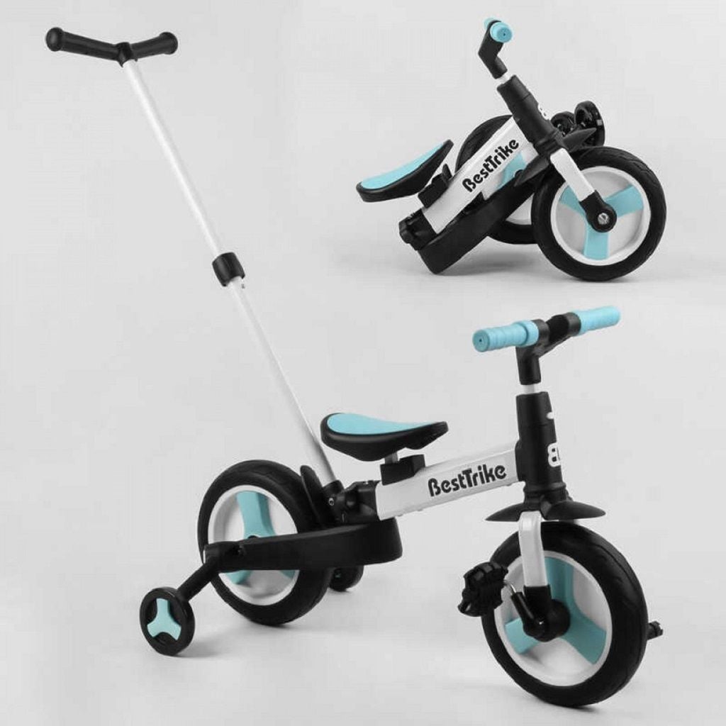 Велосипед-трансформер Best Trike колеса PU10" батьківська ручка зьйомні педалі 56659 BestTrike