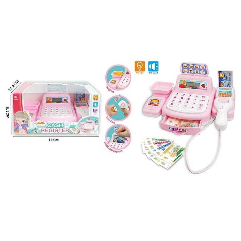 Касовий  апарат звук світло на батар у коробці 19*12*9см F332-10H Китай