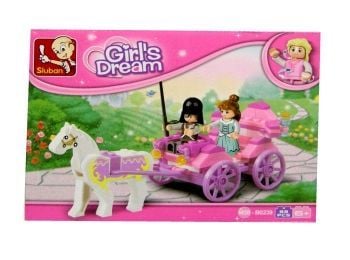 Конструктор тиву лего 99дет Girls Dream  карета з принцесою в коробці М38-В0239 sluban