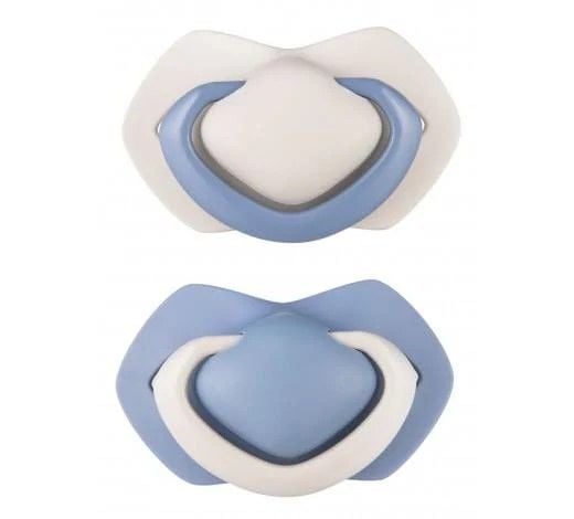 Пустушка силіконова симертична 18м 2шт на планшеті 17см 22/645-blu canpol