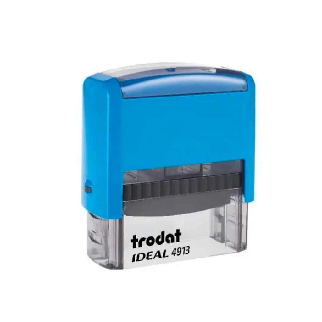 Оснастка для печатки Копія вірна 38*14мм синя у коробці 4911/43084 Trodat