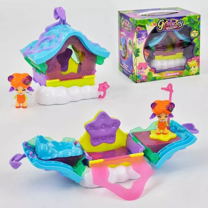 Будиночок з феєю Geniuses Rainbow Frends світитьсяв темряві в коробці 21*19*15см JL005 Китай