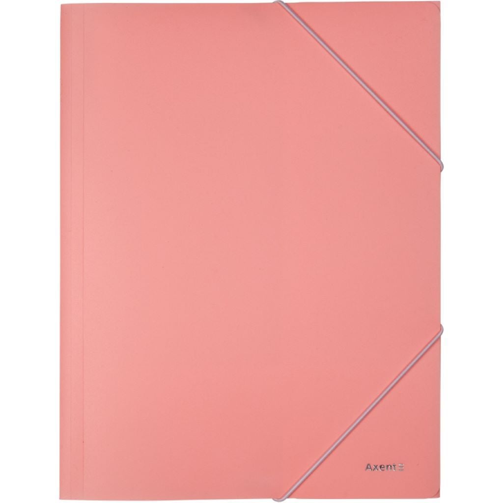 Папка А4 конверт на гумці рожева 1504-10-A Axent