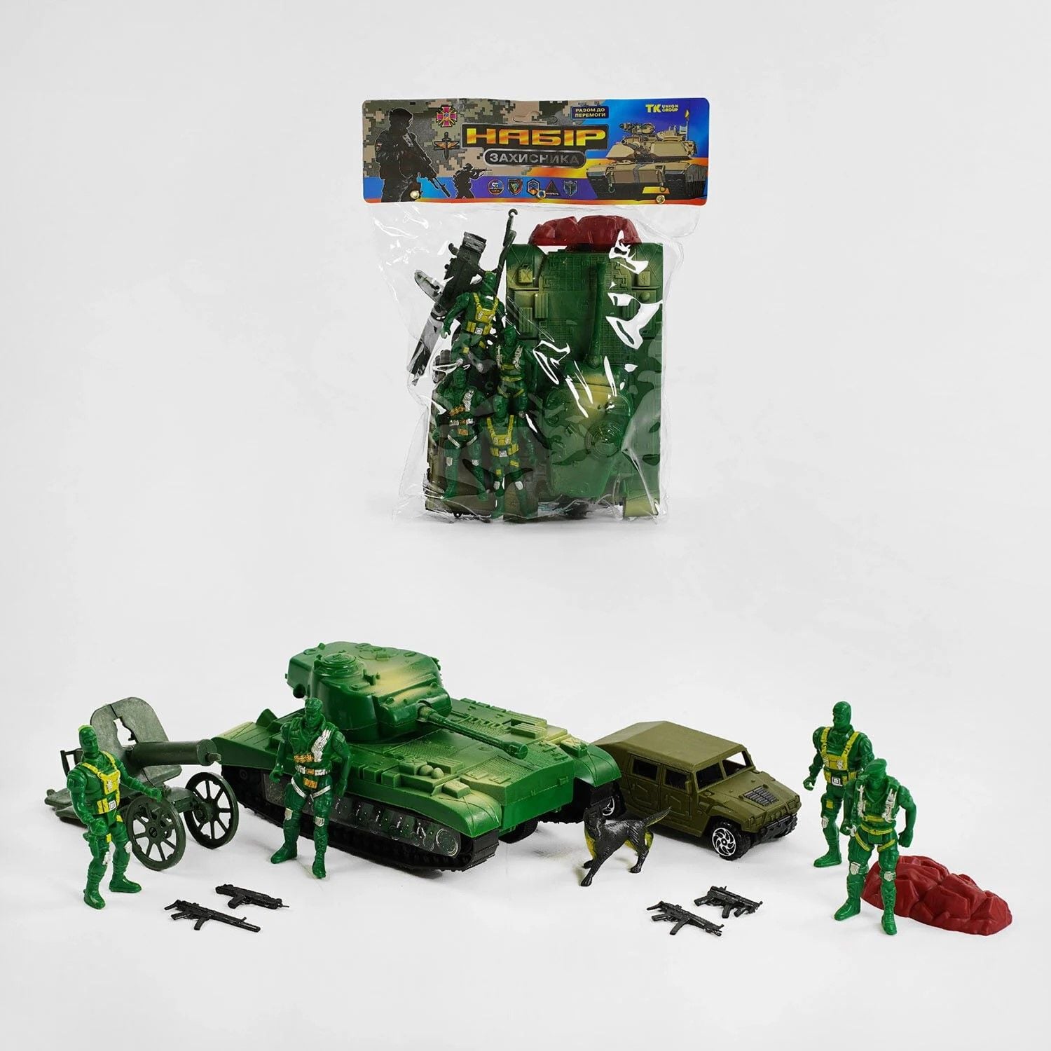 Військовий набір Комбат зброя солдати техніка пакет 28*24см TK-51002 TK Group