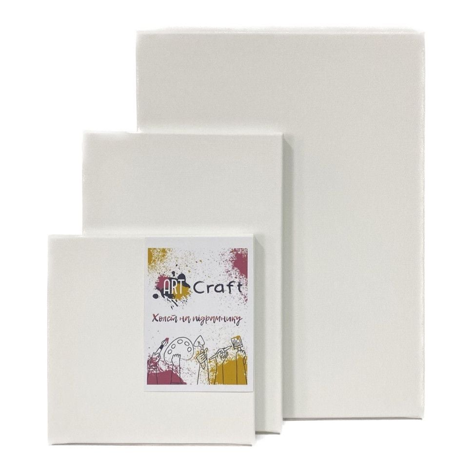 Холст на підрамнику 20*30см білий у термолівці 13002 Art Craft