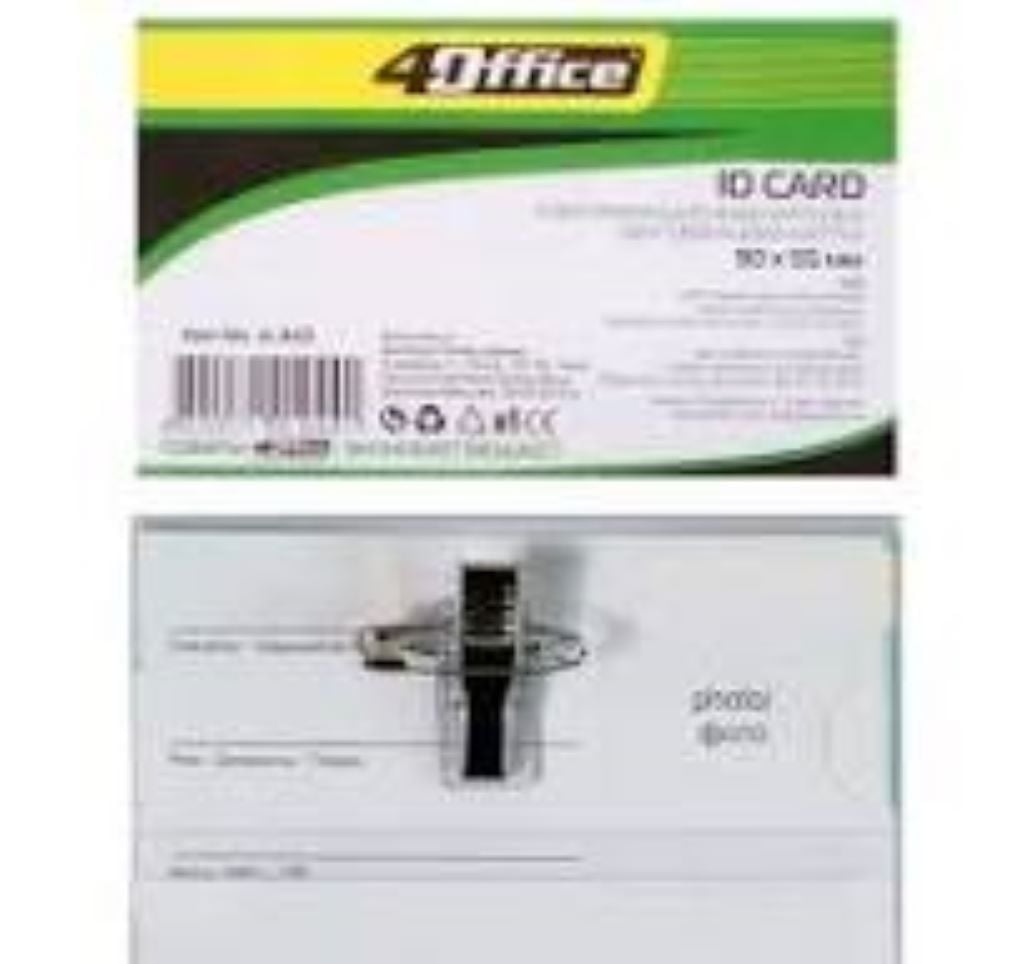 Бейджик на шпильці прищіпці 90*55мм 4-343 Office