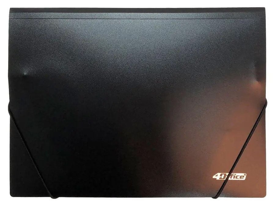 Папка конверт А4 на гумці чорна 4-244-09 Office