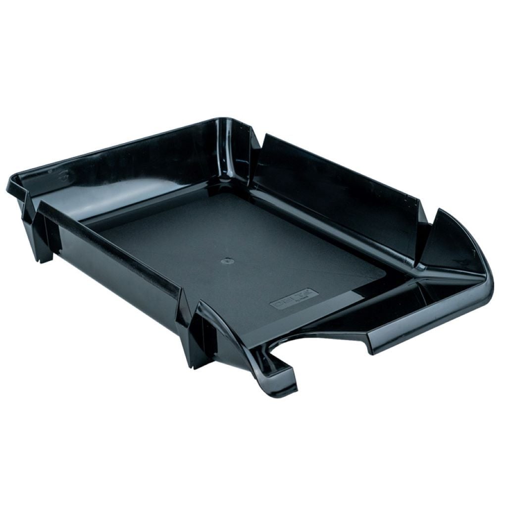 Лоток горизонтальний пластиковий чорний D4003 Axent