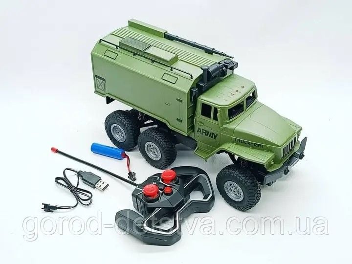 Машина р/к акум 3,7V USB Військова в коробке 40*20*14см 999-25 Китай