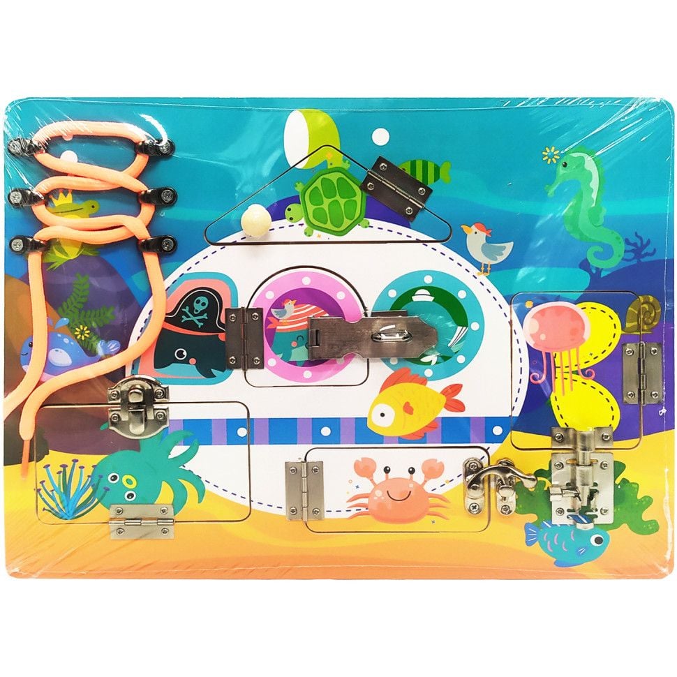 Логічна гра Бізіборд вікна шнурівка у коробці 31*24*3 см 58083 Китай