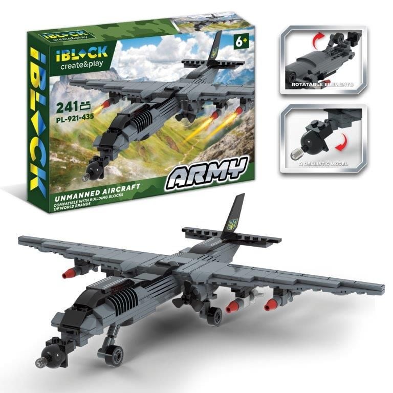 Конструктор 241дет Армія Військова техніка коробка 37*25*6см PL-921-435 IBLOCK