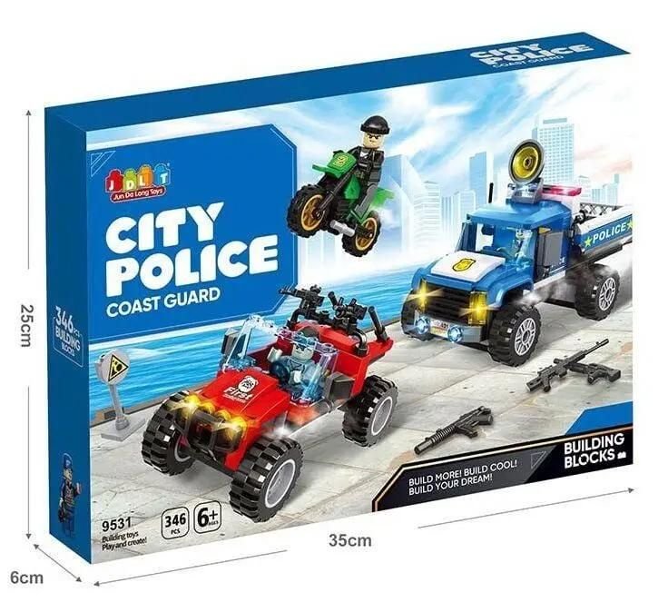 Конструктор 346д POLICE CITY  в коробці 34*25*6см 9531 JDLT