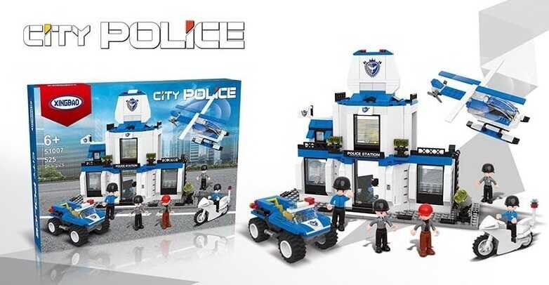 Конструктор 518д POLICE CITY у коробці 45*33*8см XB-51007 XINGBAO