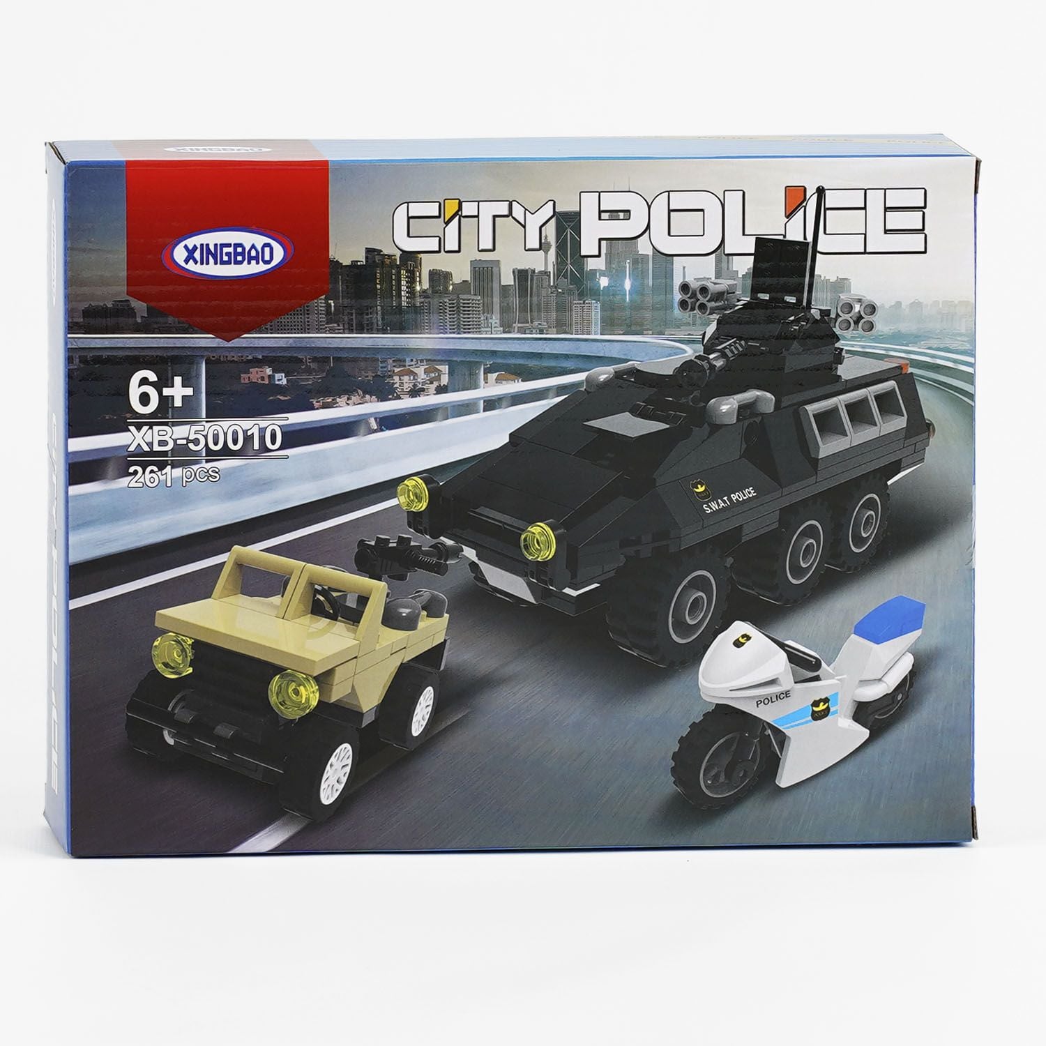 Конструктор 261д POLICE CITY у коробці 24*19*4см XB-50010 Китай