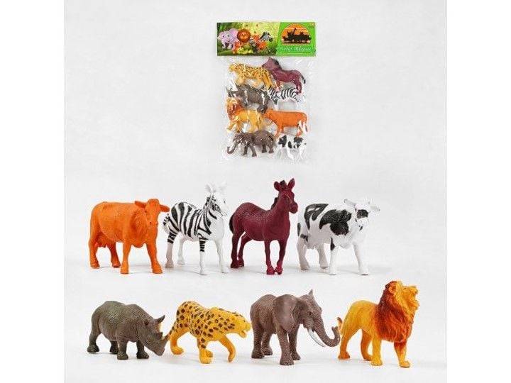 Набір тварин Дикі тварини 8шт пакет 29*20см TK-06203 TK Group