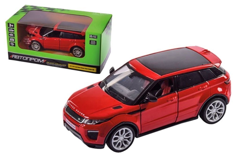 Машина металева 1:32 2017 Land Rover світло звук  відчин двері в коробці 18*9*9см 68464 Автопром