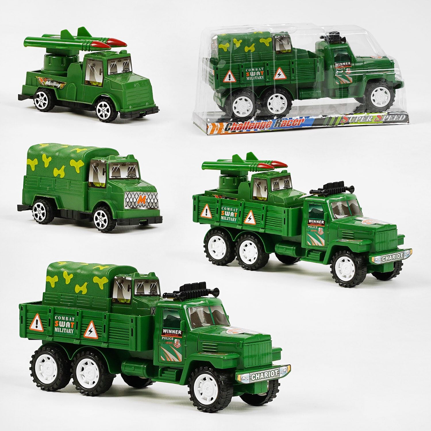 Машина військова +машина  в кузові  блістер 27*14*10см 6677-10 Китай