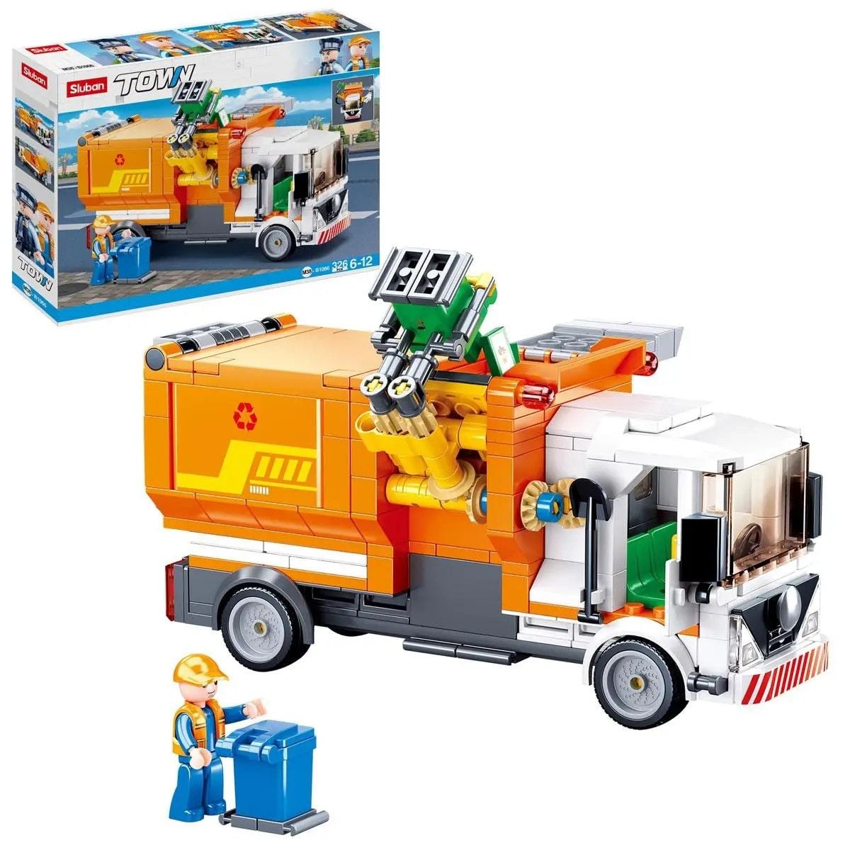 Конструктор 326дет сміттевоз в коробці 38*28*5см M38-B1066 sluban