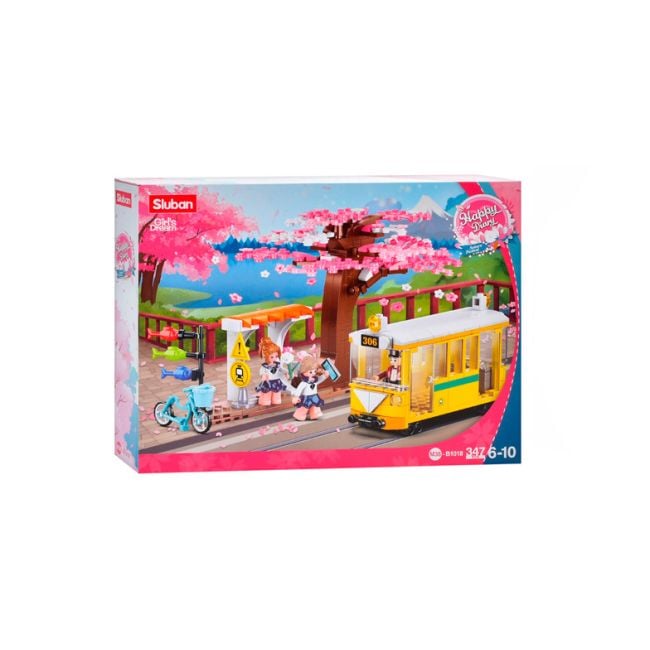 Конструктор 347д трамвай у центрі міста M38-B1018 sluban