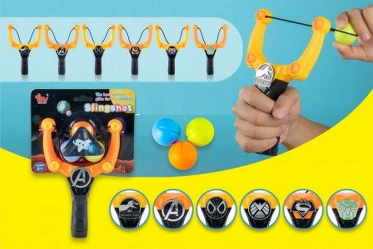 Рогатка 3 м'ячика на планшеті 16*13*2см 307-A Китай