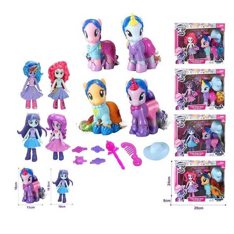 Поні з дівчинкою Romantic Merry 4 види коробка 29*24*7см 202A Китай