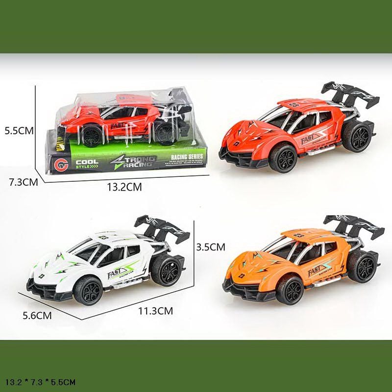 Машина пластик інерція 11см у слюді 13*7*5см 9812-1F Китай