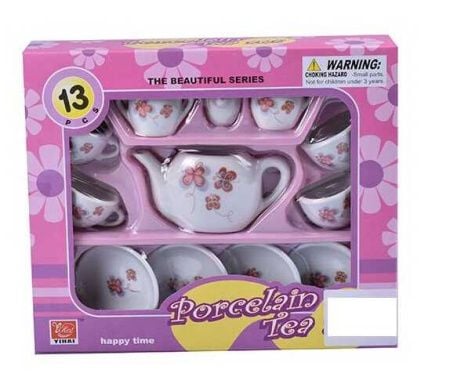 Посуд ляльковий керамічний Сервіз чайний в коробці 24*20*4см YH5989-E301/E302 Китай