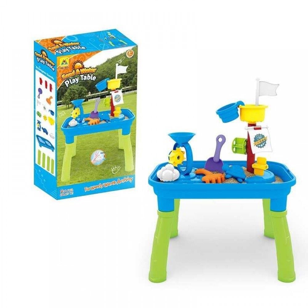 Пісочниця  на ніжках водяний млин пісочний набір в коробці 60*36*11см HG-845 Китай