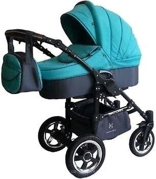 Коляска 2в1 Saturn Нова  бірюзова чорна універсальна 0140-C-60 Китай