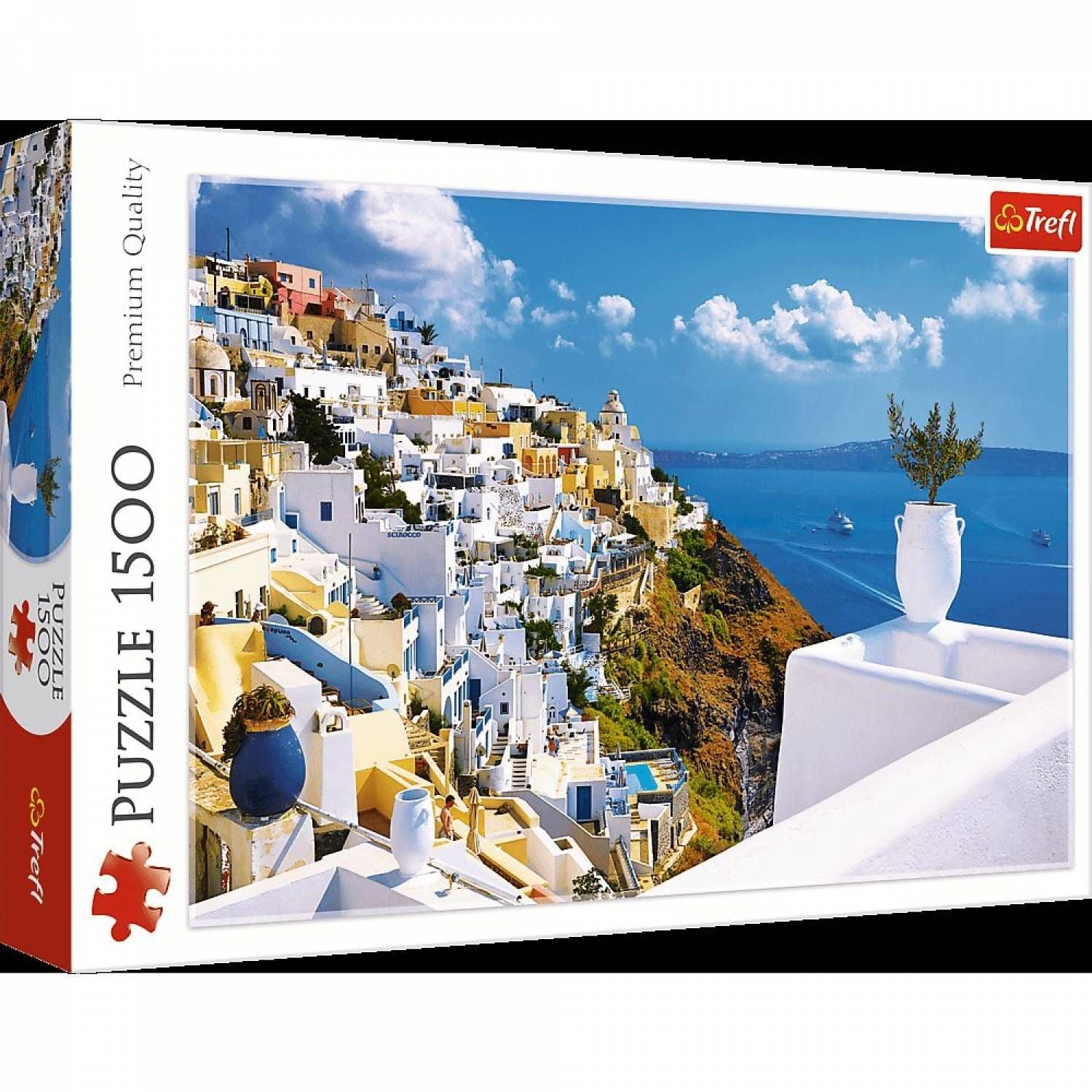 Пазли 1500ел Санторіні Греція в коробці 85*58см 26119 Trefi