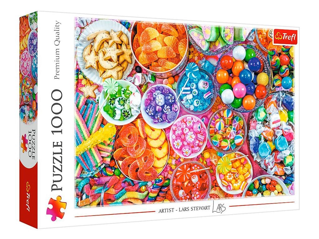 Пазли 1000ел Смачні солодощі у коробці  68,3*48см 10713 Trefi