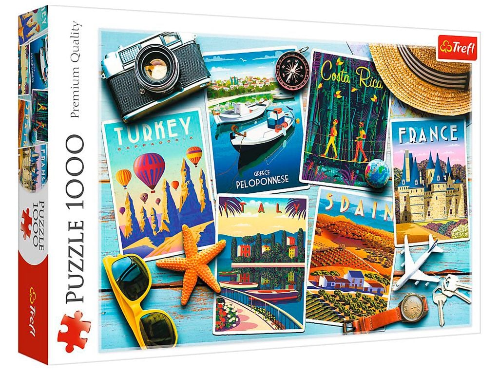 Пазли 1000ел Сувенірні листівки у коробці  68,3*48см 10714 Trefi