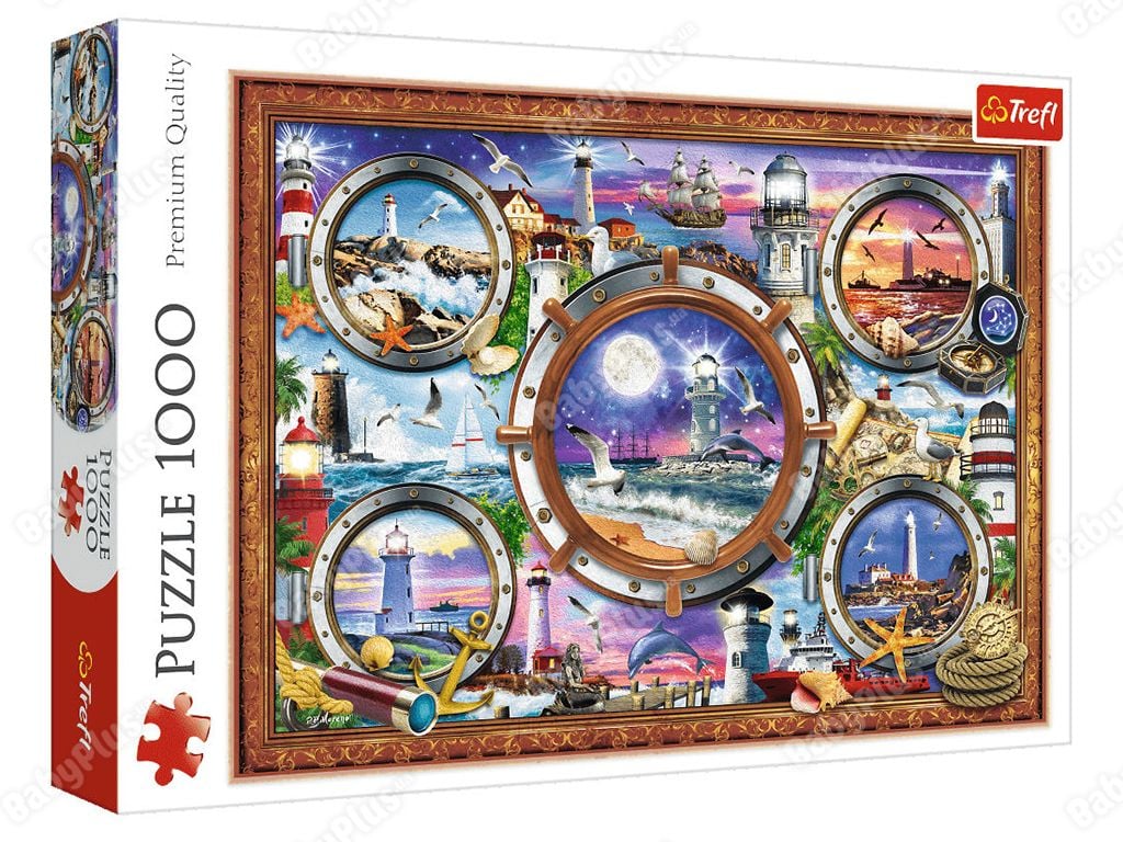 Пазли 1000ел Світло для кораблів у коробці  68*48см 10584 Trefi