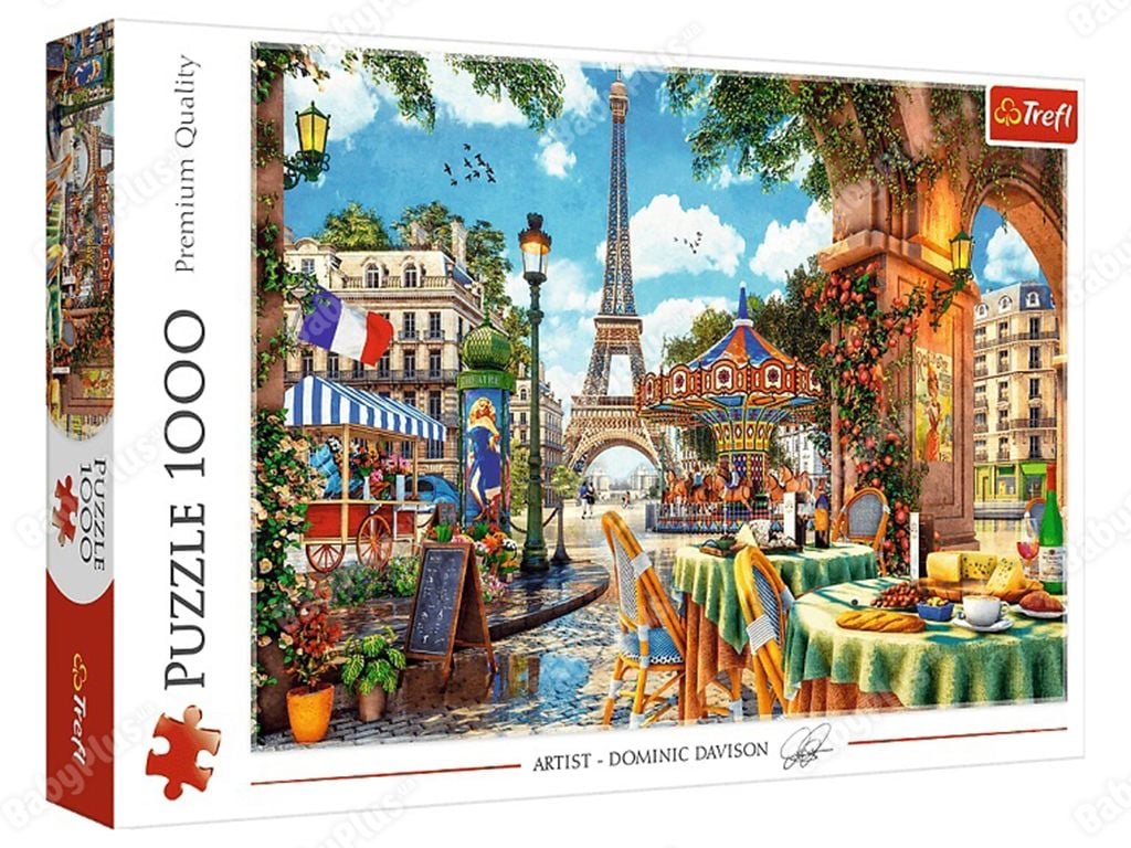 Пазли 1000ел Ранковий Париж у коробці  68*48см 10622 Trefi