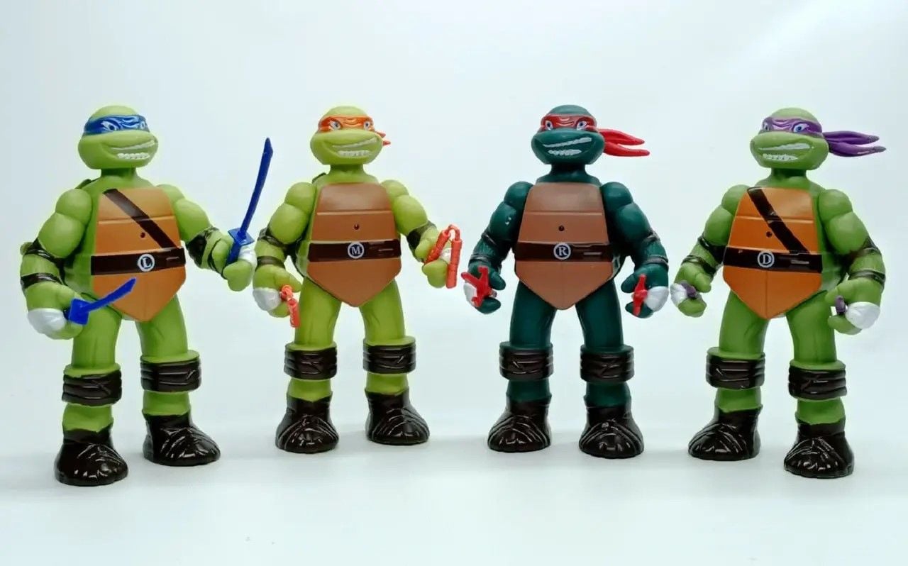 Герої Черепашки Ніньзя 8шт 10см коробка  31*28*4см A3 Китай