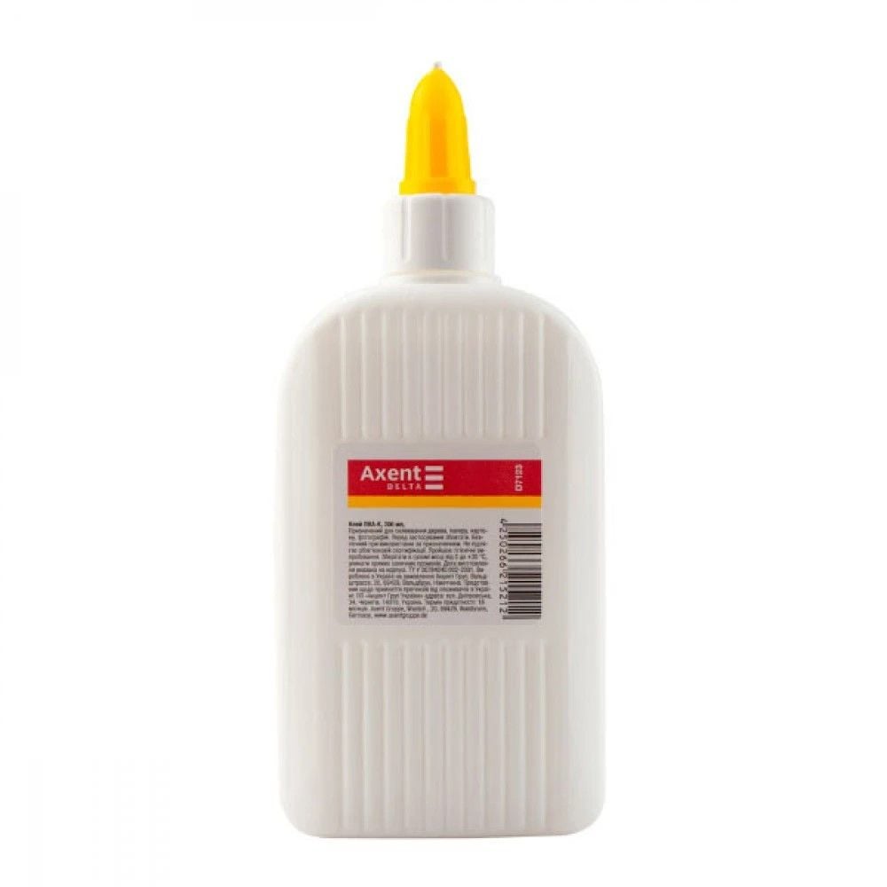 Клей ПВА 200мл супер-колпачок D7123 Axent